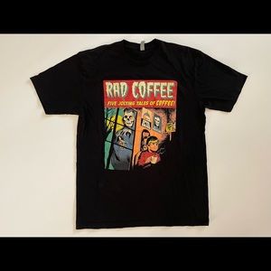RAD Coffee Promo Advertising T-Shirt unisex Large crypt